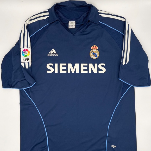 Ronaldo #9 Real Madrid 2005/2006 Away ORIGINAL Adidas VTG Soccer Jersey (L) - Picture 3 of 9